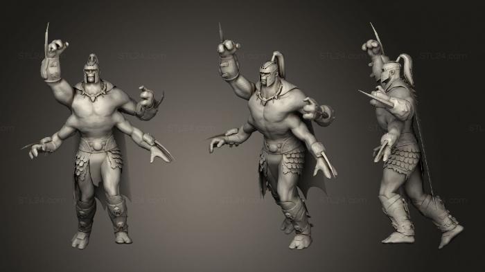 Figurines heroes, monsters and demons (Goro 2, STKM_2589) 3D models for cnc